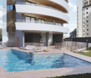 Нові апартаменти в Кальпе з терасою біля моря 126 кв.м.