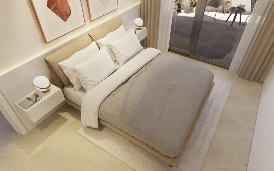 Нові апартаменти в Кальпе з терасою біля моря 126 кв.м.