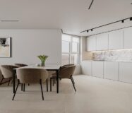 Нові апартаменти в Кальпе з терасою біля моря 126 кв.м.