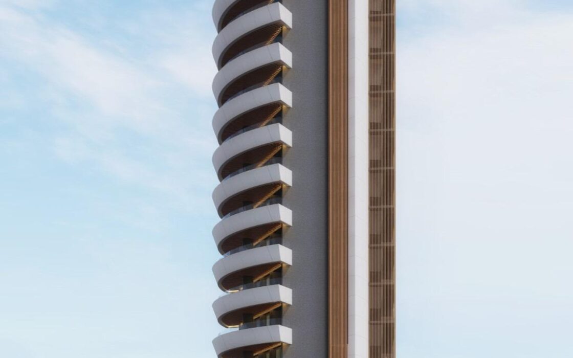 Нові апартаменти в Кальпе з терасою біля моря 126 кв.м.