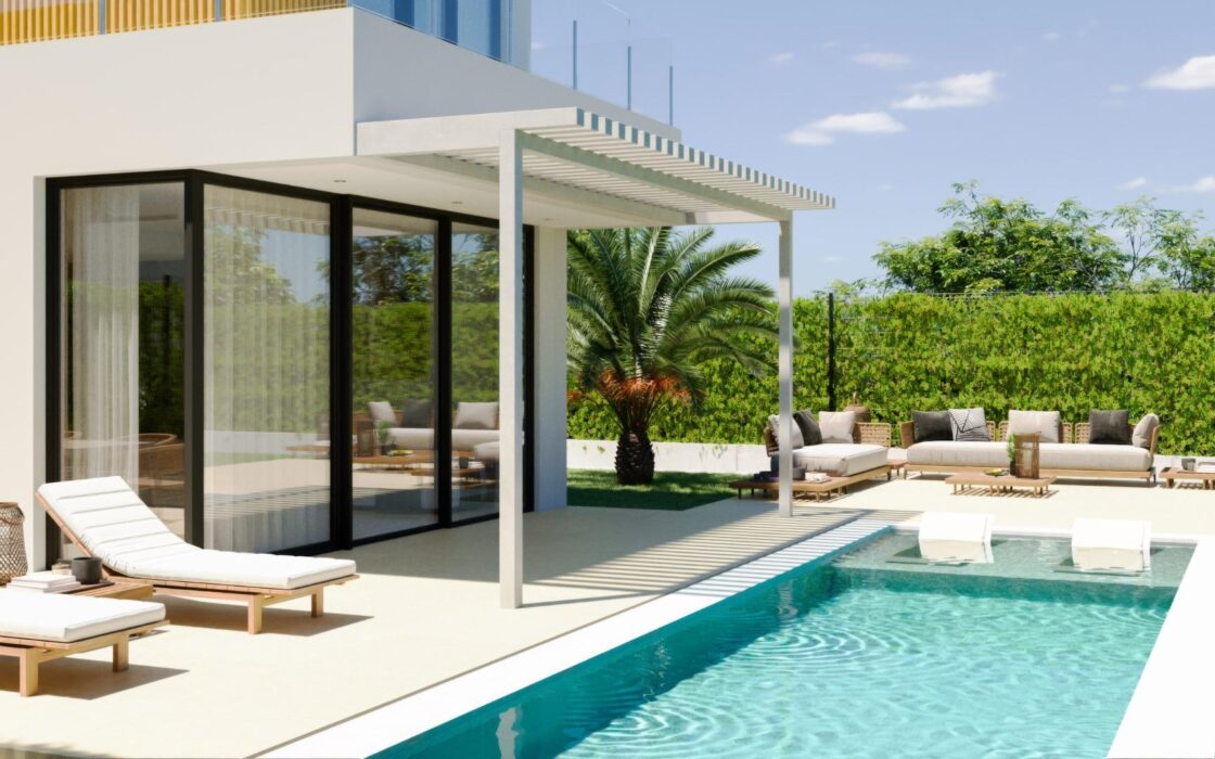 Дома с бассейном в Сьерра-Кортина 150 кв.м 3 спальни