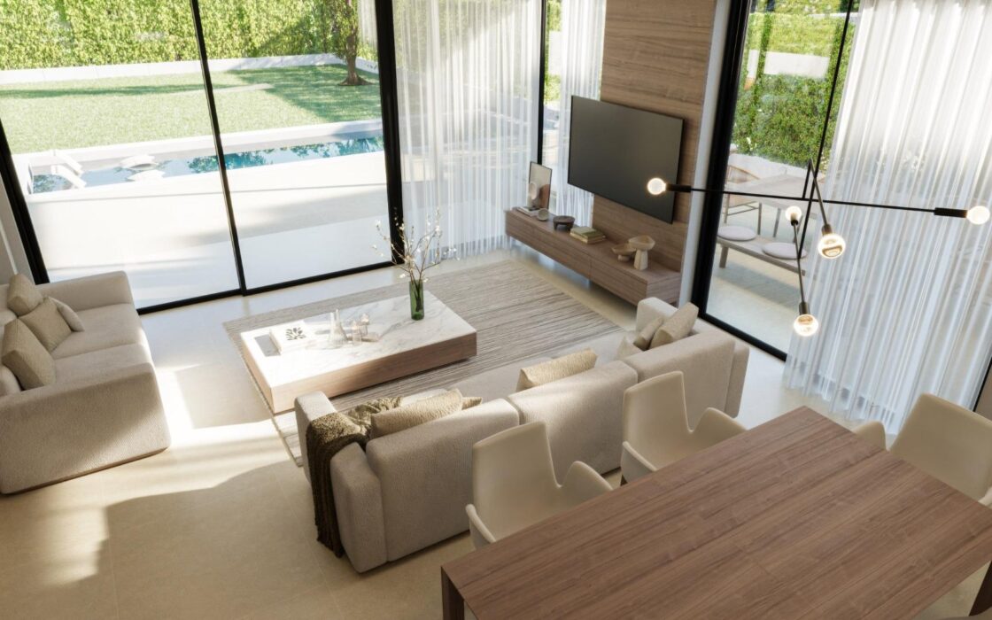 Дома с бассейном в Сьерра-Кортина 150 кв.м 3 спальни