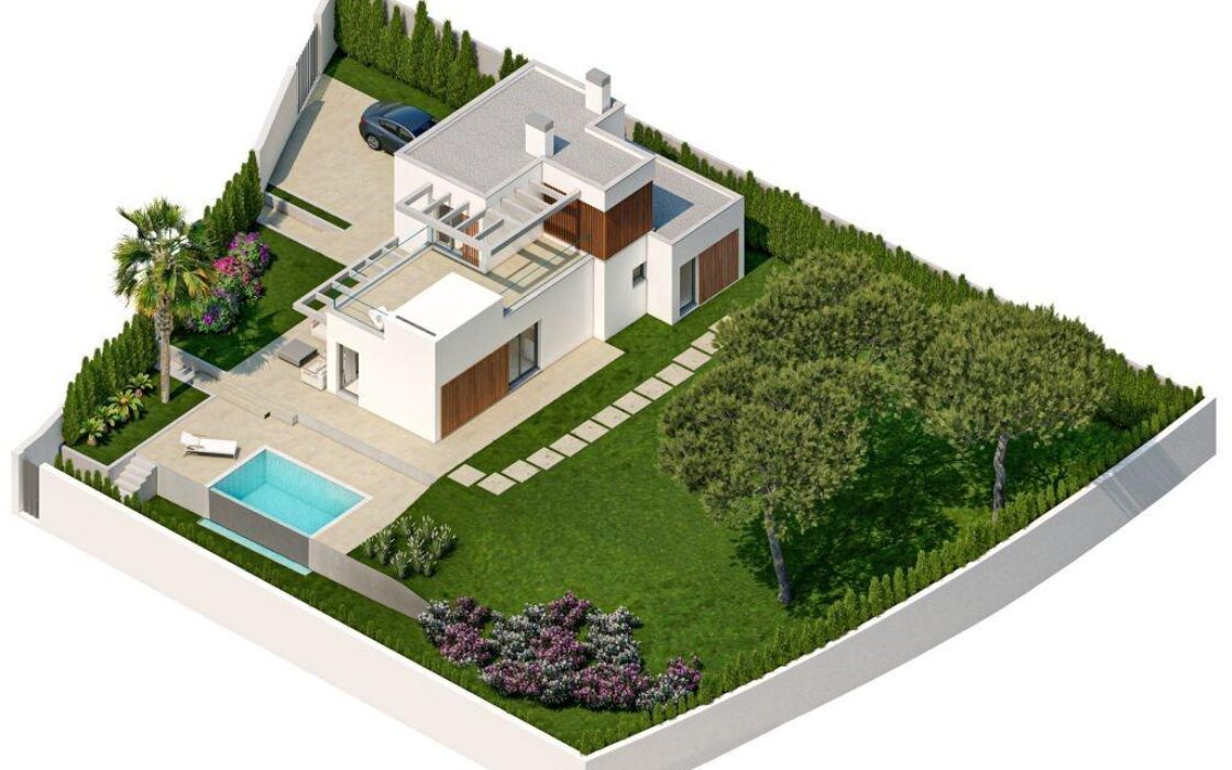 Дом с бассейном в Сьерра-Кортина 270 кв.м с террасой