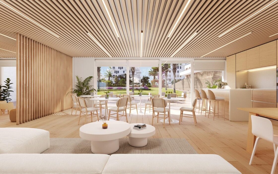 Нові квартири біля моря у Вільяхойсі з терасою 2-3 кімнати