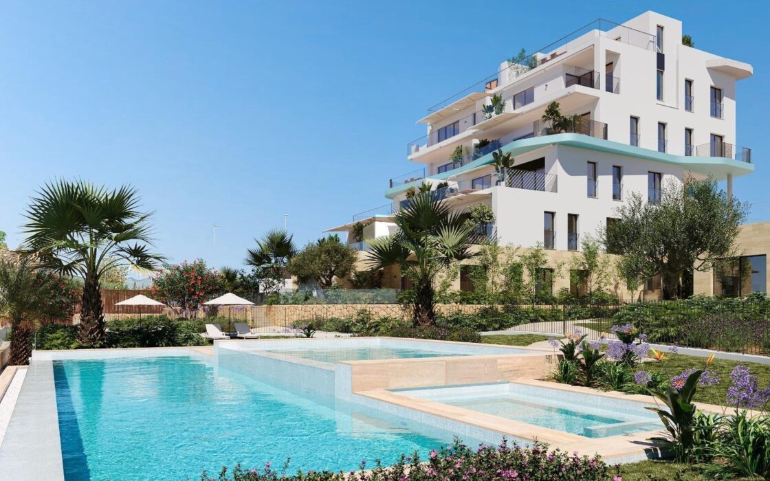 Нові будинки біля моря у Вільяхойосі з терасою 2-3 спальні