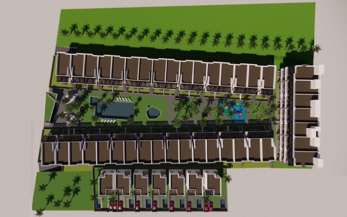 Новий комплекс з терасою в Пунта Прима, 4 кімнати, 125 кв.м.