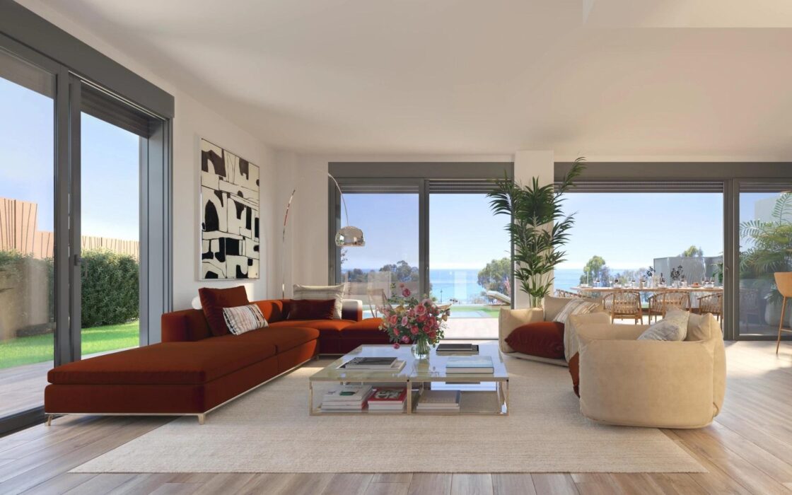 Нові будинки біля моря у Вільяхойоса з видом та терасами