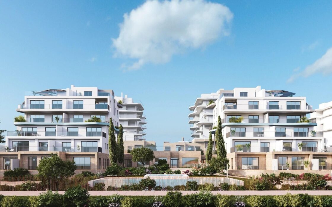 Нові будинки біля моря у Вільяхойоса з видом та терасами