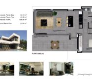 Новые виллы в Рохалесе с террасой и бассейном 136 кв.м