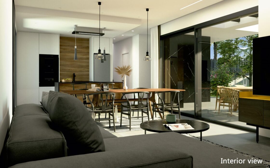 Новые виллы в Рохалесе с террасой и бассейном 136 кв.м