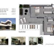 Новые виллы в Рохалесе с террасой и бассейном 136 кв.м