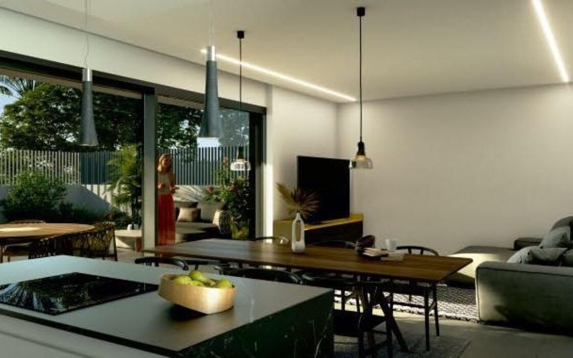 Новые виллы в Рохалесе с террасой и бассейном 136 кв.м