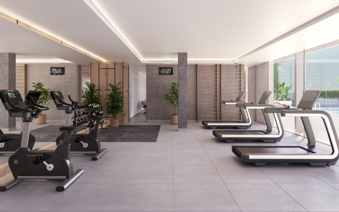 Апартаменты 2 спальни в Малаге с террасой 106 кв.м у моря