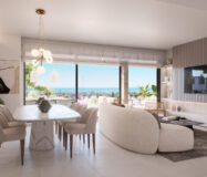 Апартаменты 2 спальни в Малаге с террасой 106 кв.м у моря