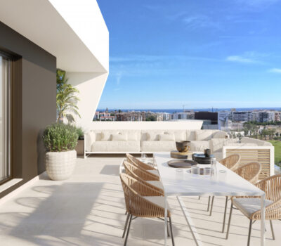 Трикімнатна резиденція в Естепоні з терасою 144 кв.м