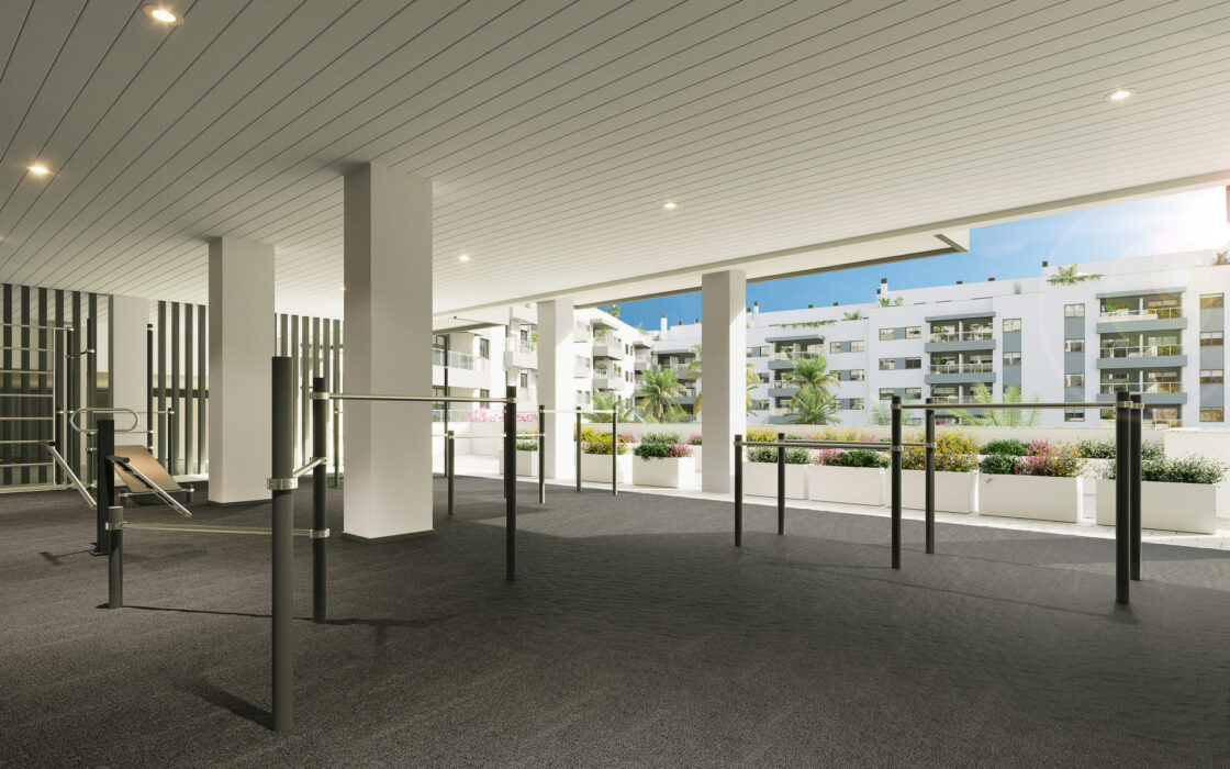 Апартамент 1 спальня в Михасе с террасой и видом на море