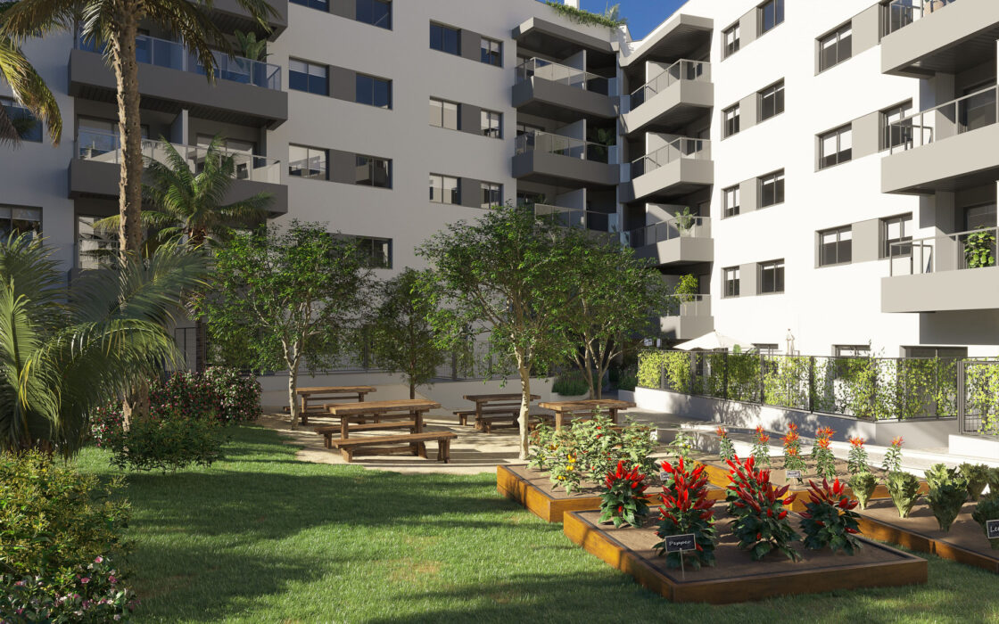 Апартамент 1 спальня в Михасе с террасой и видом на море