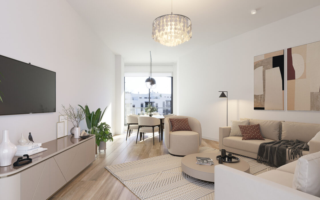 Апартамент 1 спальня в Михасе с террасой и видом на море