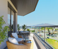 Апартамент 1 спальня в Михасе с террасой и видом на море