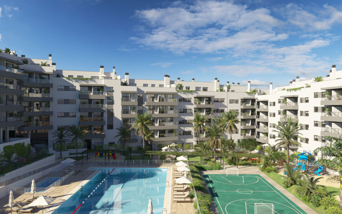 Апартамент 1 спальня в Михасе с террасой и видом на море