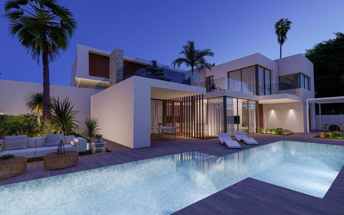 Нова вілла з басейном в Альбирі площею 339 кв.м