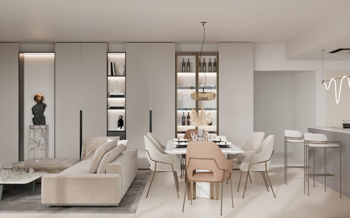 Современная квартира 2+1 с террасой в Таранкале 86.72 кв.м