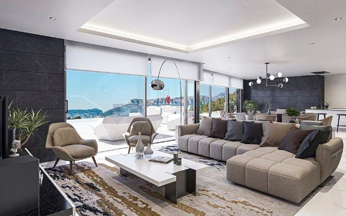 Вілла з басейном у Бениссі, 4 спальні, вид на море