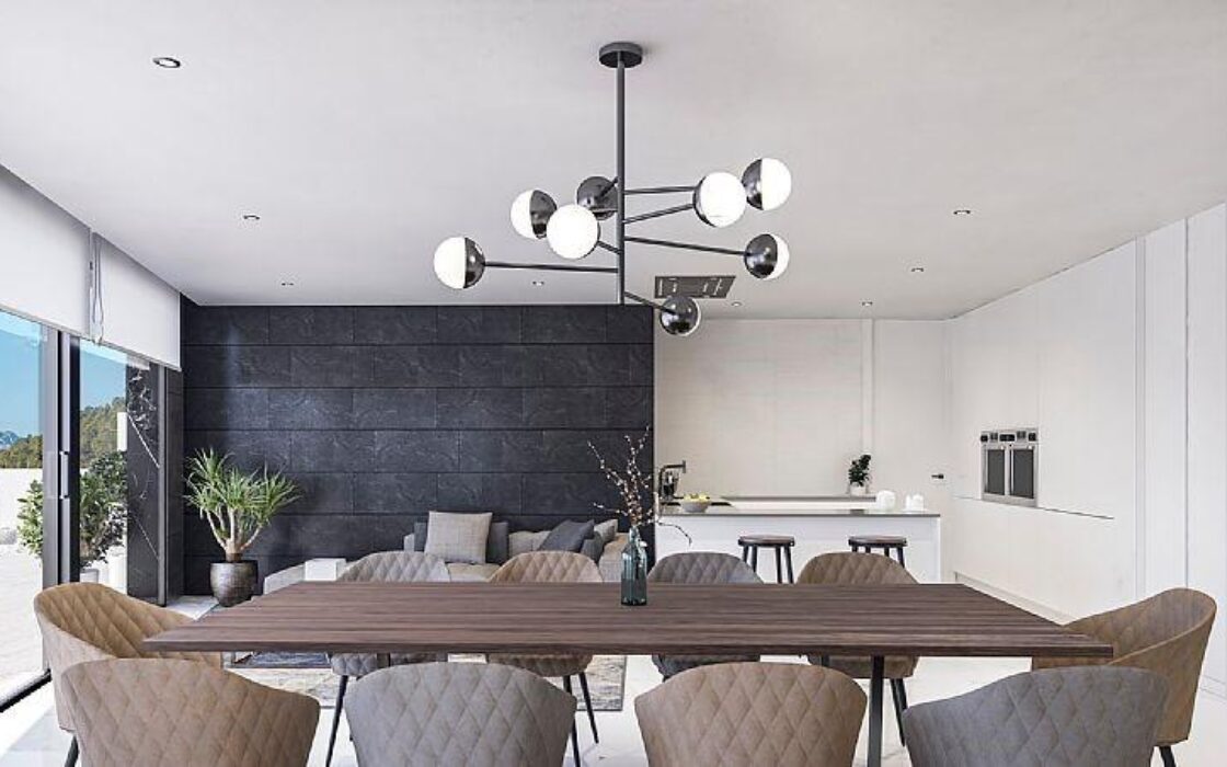 Вілла з басейном у Бениссі, 4 спальні, вид на море