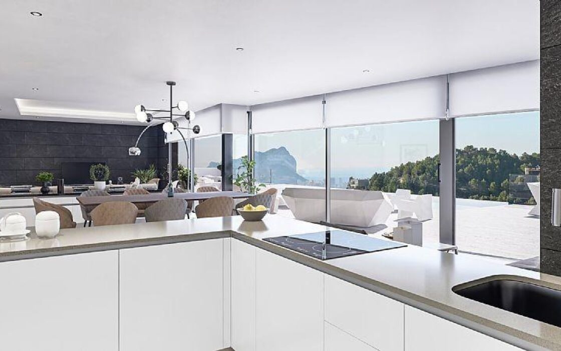 Вілла з басейном у Бениссі, 4 спальні, вид на море