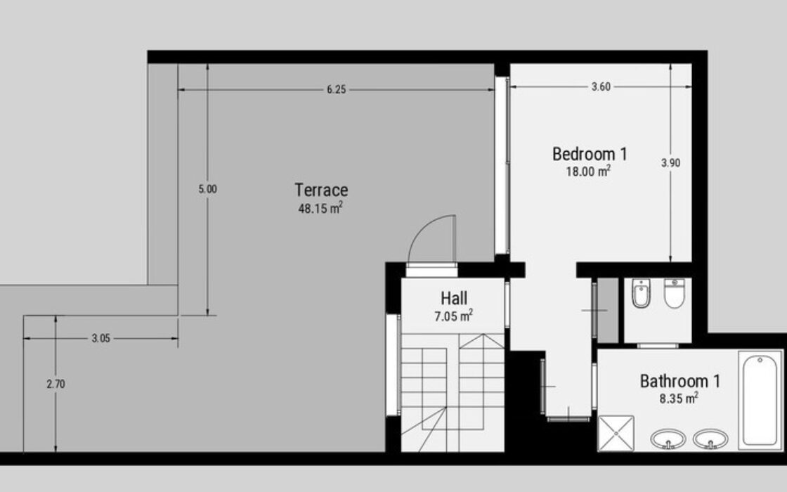 Пентхаус в Новой Андалусии с террасой 203 кв.м