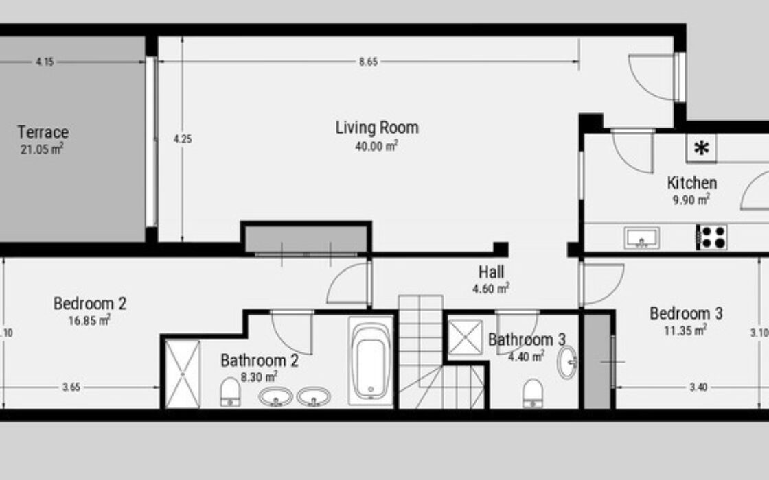 Пентхаус в Новой Андалусии с террасой 203 кв.м