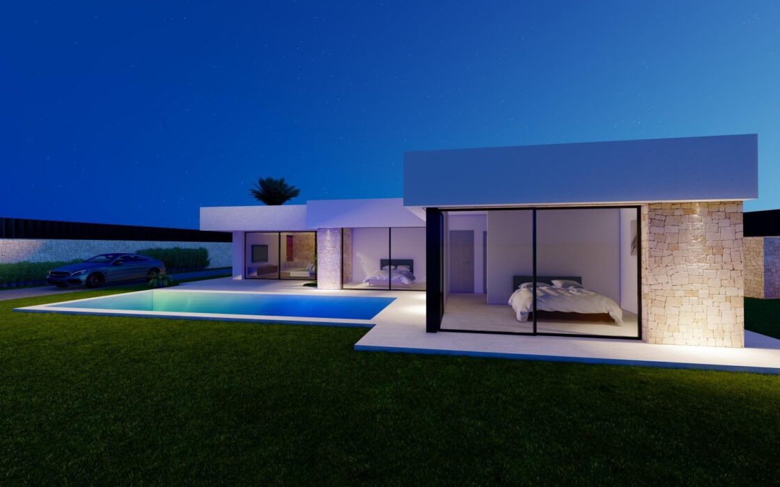 Сучасна вілла з басейном у Кальпе 167 кв.м 3 спальні