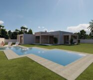 Вілла з басейном у Кальпе, 4 спальні, новий будинок