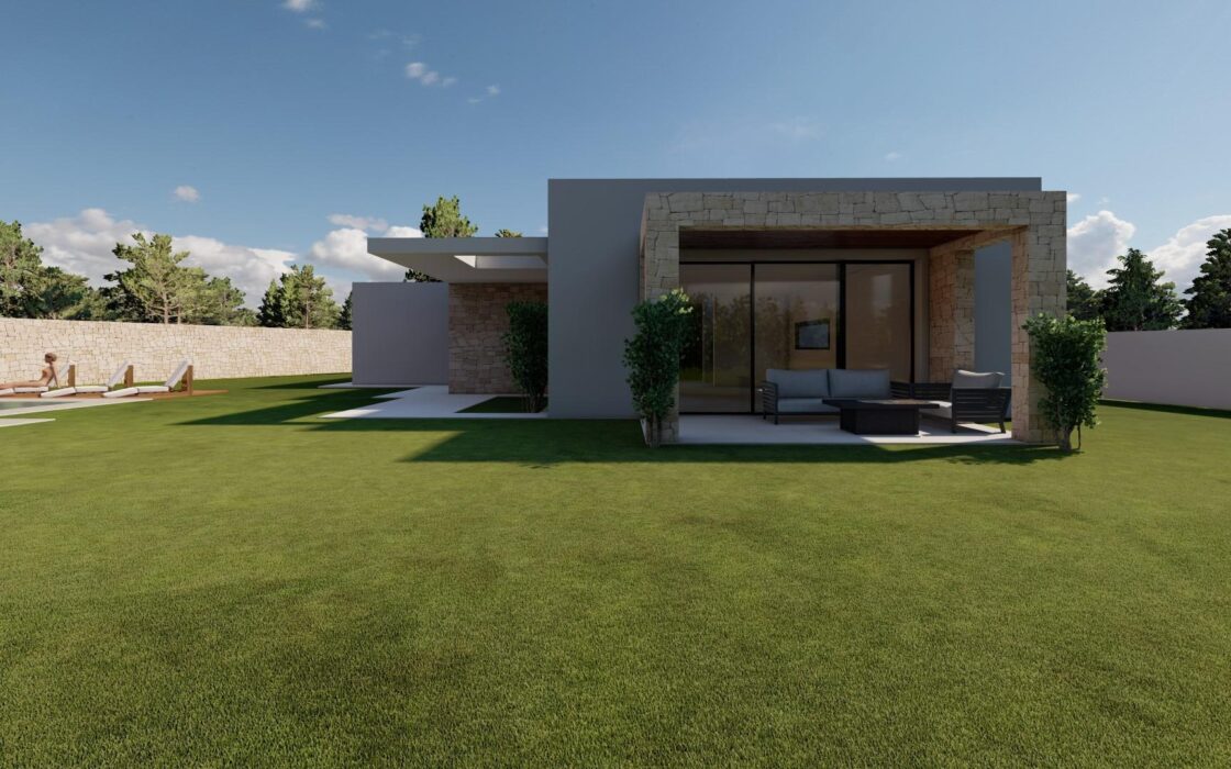 Вілла з басейном у Кальпе, 4 спальні, новий будинок