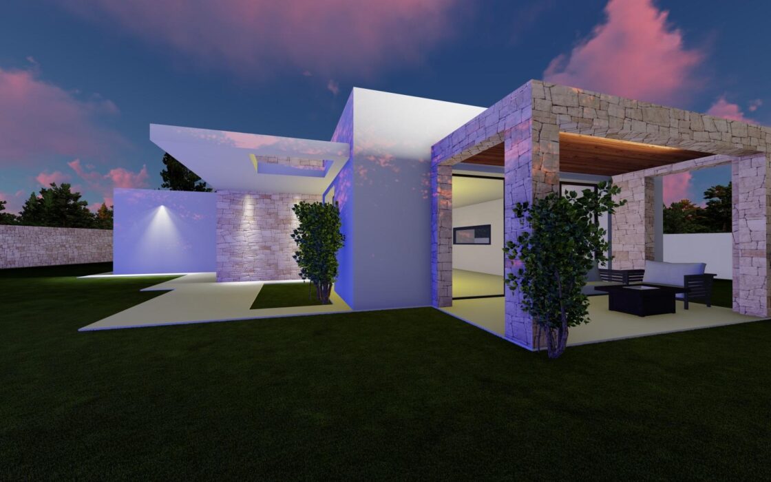 Вілла з басейном у Кальпе, 4 спальні, новий будинок