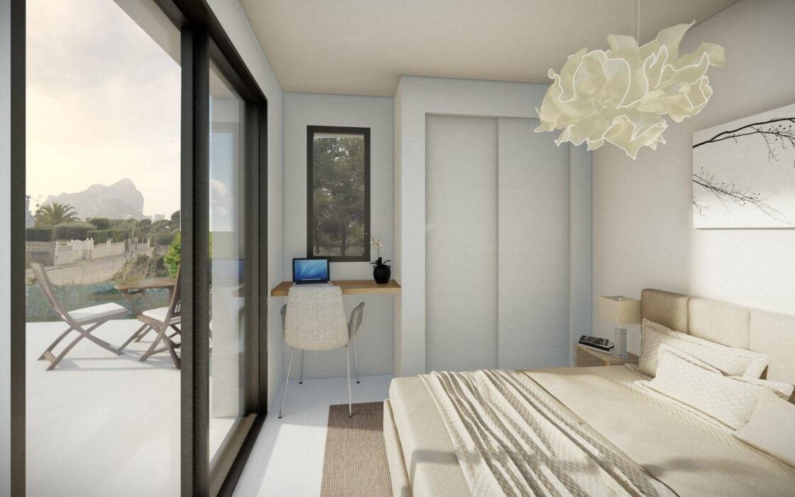 Вілла з басейном в Кальпе 154 кв.м, 4 спальні, тераса