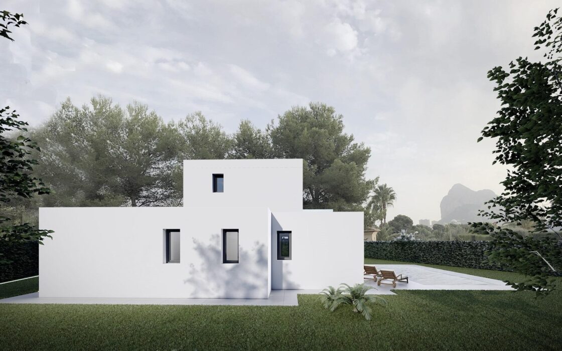 Вілла з басейном в Кальпе 154 кв.м, 4 спальні, тераса