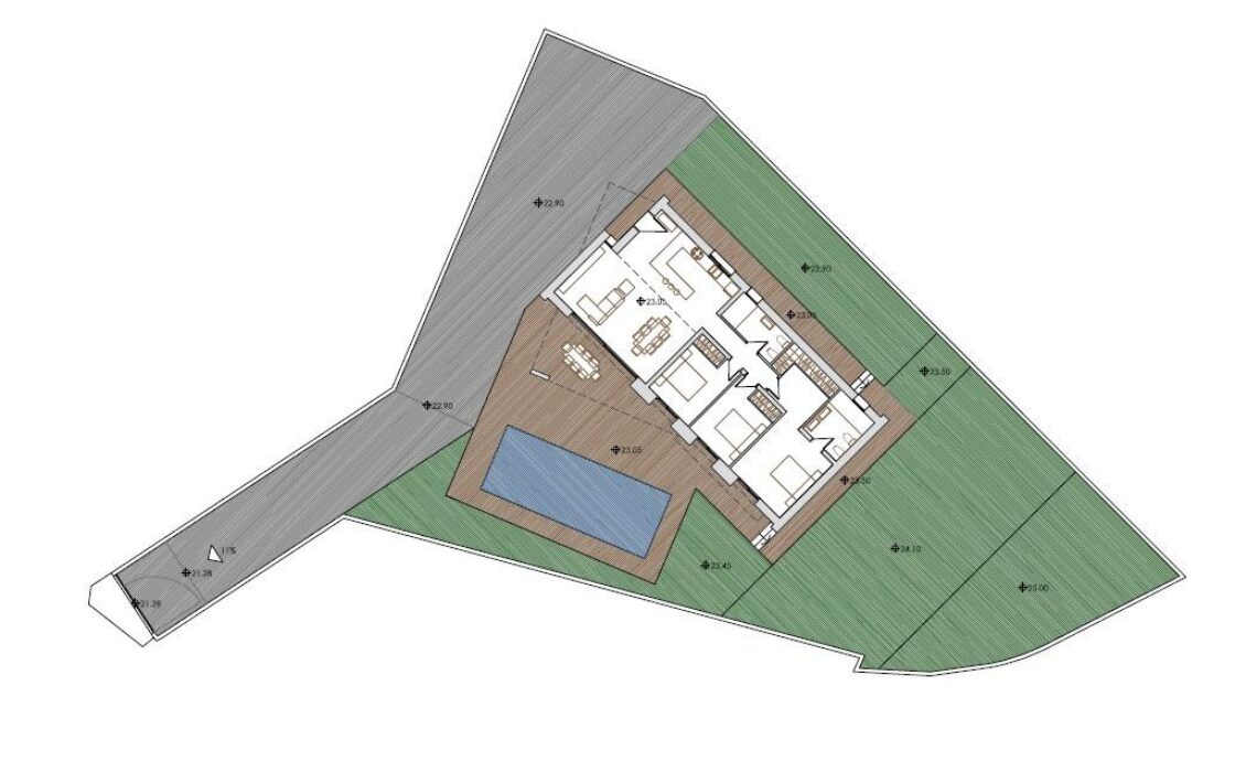 Нова вілла з басейном у Кальпе 156 кв.м біля моря