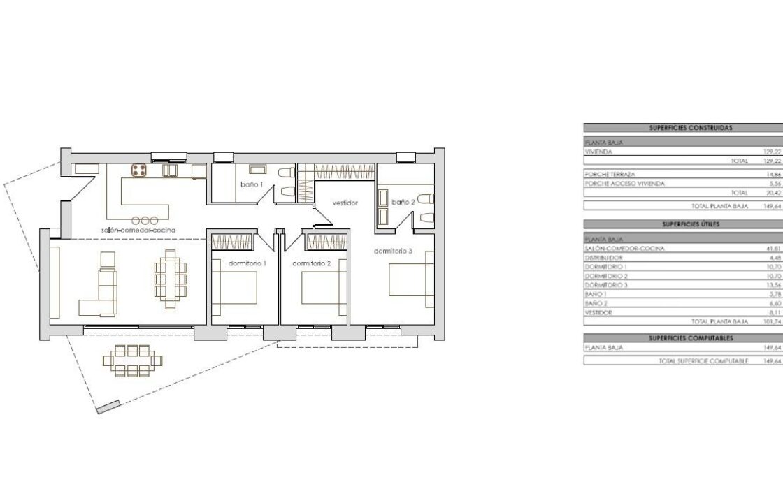 Нова вілла з басейном у Кальпе 156 кв.м біля моря