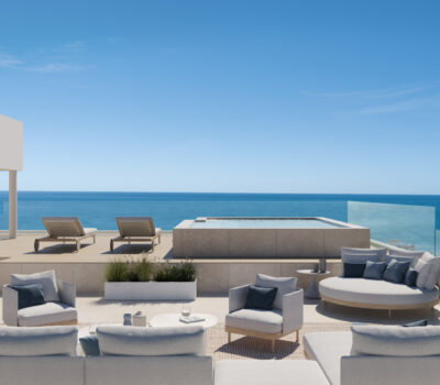 Стильна двоповерхова квартира в Естепоні, 181 кв.м, тераса