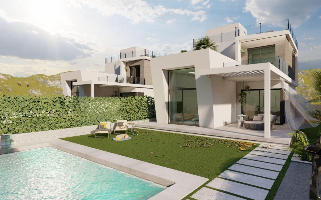 Вилла в Финестрате с видом на море и бассейном 200 кв.м