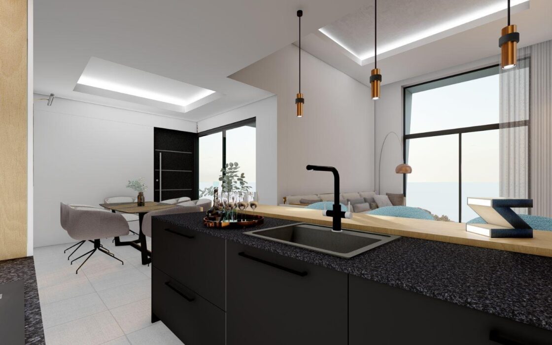 Вилла в Финестрате с видом на море и бассейном 200 кв.м