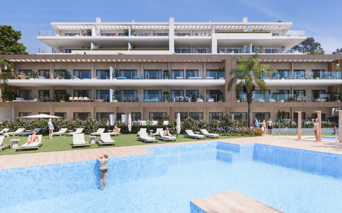 Квартира с террасой в Эстепоне, 2 спальни, 110 кв.м