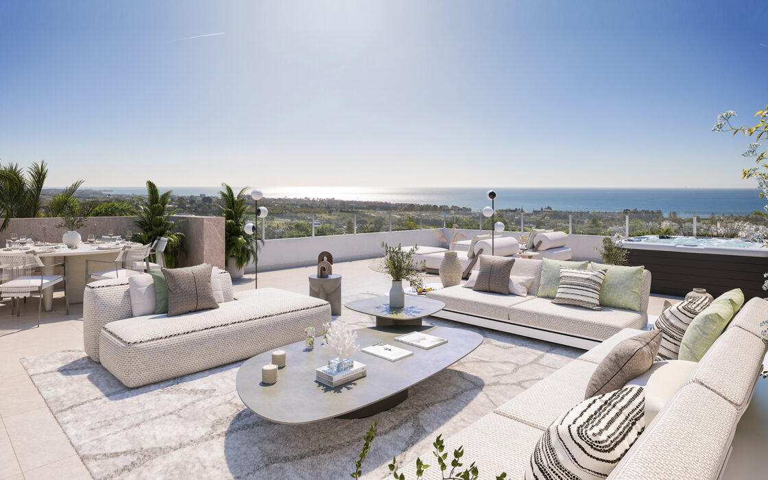 Квартира с террасой в Эстепоне, 2 спальни, 110 кв.м