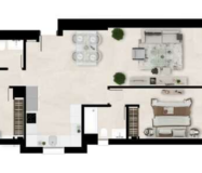 2-комнатные квартиры в новом комплексе Эстепона, 84 кв.м.