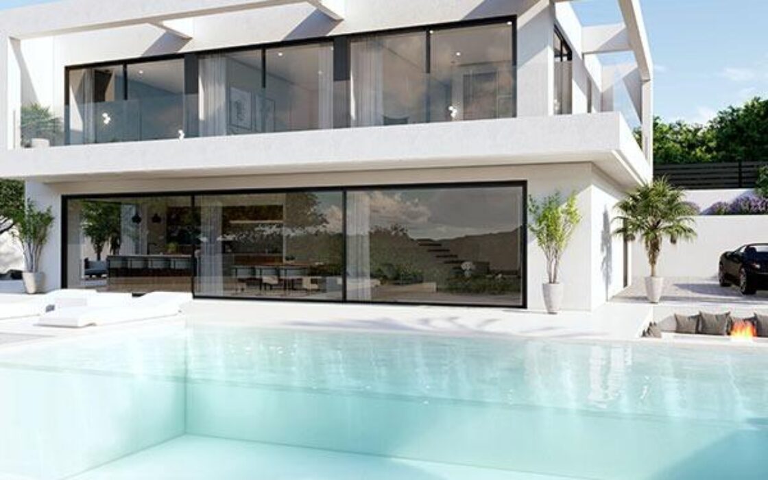 Вилла в Эль Кампельо 265 кв.м у моря с террасой и бассейном