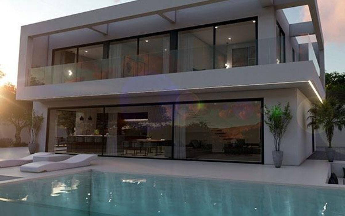 Вилла в Эль Кампельо 265 кв.м у моря с террасой и бассейном