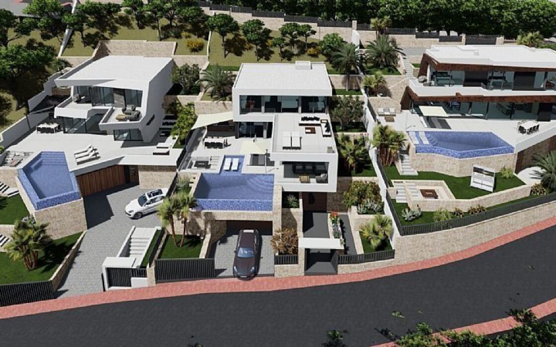 Вілла з видом на море в Кальпе, 489 кв.м, новобудова