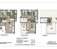Нові вілли в Сан-Мігель-де-Салінас з терасою 135 кв.м.