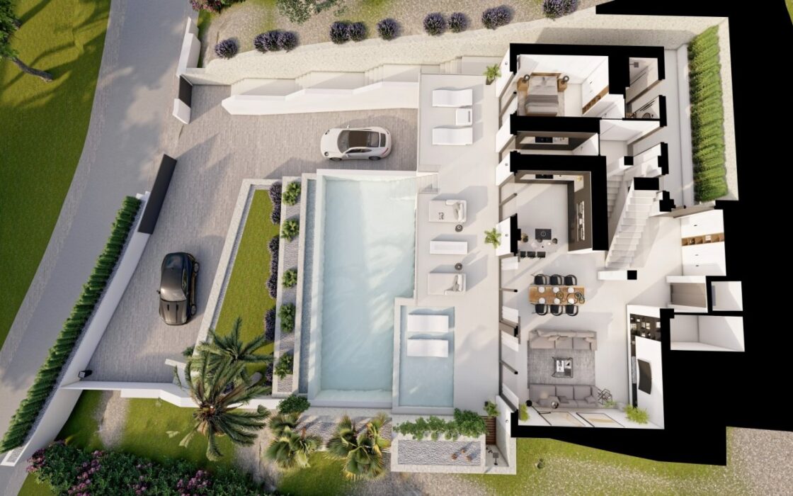 Дом в Альтее 636 кв.м с террасой и видом на море